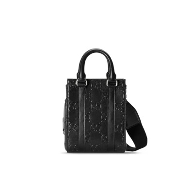 GUCCI GG EMBOSSED MINI TOTE BAG 696010 (20*16*7cm)